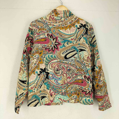 LIFE STYLE ペイズリーコットンビジューシャツ レディース JPN:M