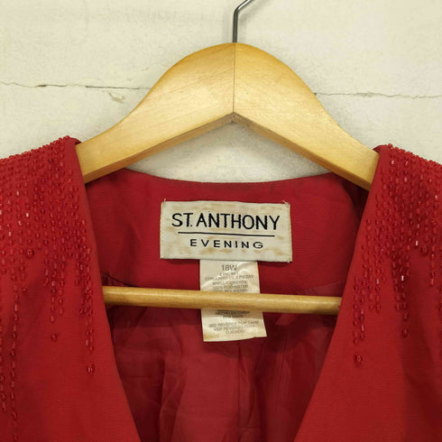 ST.ANTHONY ビジューデザイン4Bジャケット レディース 18W