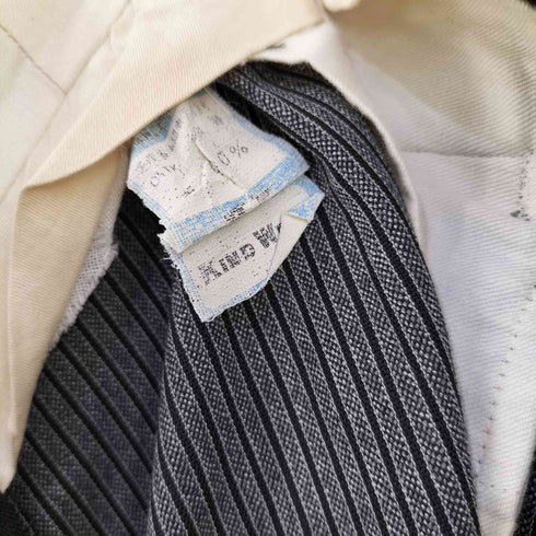 KIND WEAR サスペンダーボタン ストライプスラックス メンズ