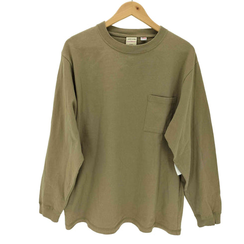 グッドウェア Goodwear USAコットン袖リブポケットロンT メンズ JPN:XL