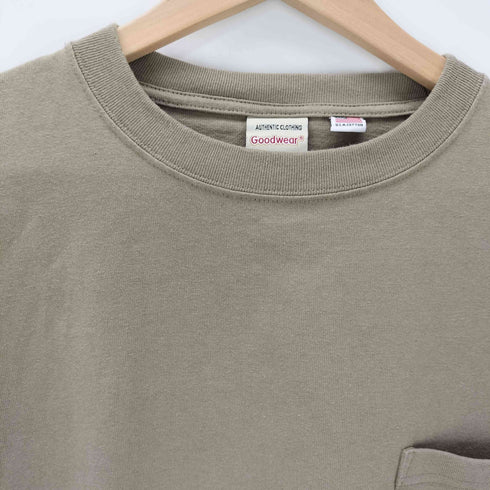 グッドウェア Goodwear USAコットン袖リブポケットロンT メンズ JPN:XL