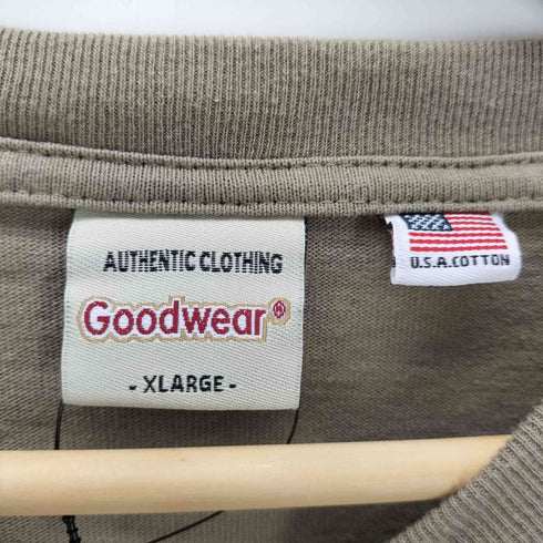 グッドウェア Goodwear USAコットン袖リブポケットロンT メンズ JPN:XL
