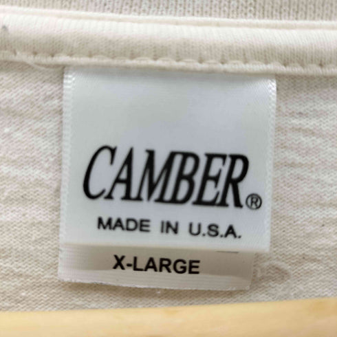 キャンバー CAMBER USA製 ヘビーオンス 洗いざらし クルーネックカットソー メンズ JPN:XL