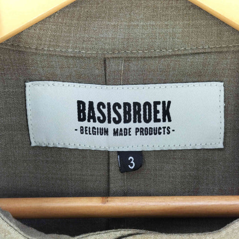 バージズブルック BASISBROEK バンドカラーシャツ メンズ JPN:3