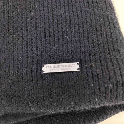 バーバリーブラックレーベル BURBERRY BLACK LABEL ニットキャップ ニット帽 メンズ