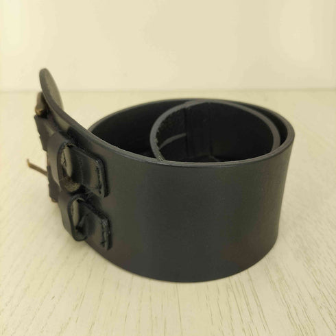 ブラックバイマウジー BLACK by moussy 2バックルレザーベルト レディース FREE