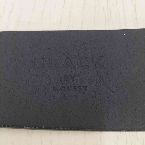 ブラックバイマウジー BLACK by moussy 2バックルレザーベルト レディース FREE