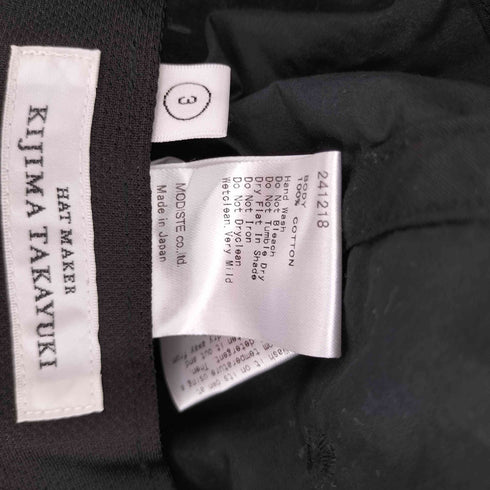キジマタカユキ KIJIMA TAKAYUKI ELASTIC BACK 6PANEL CAP メンズ