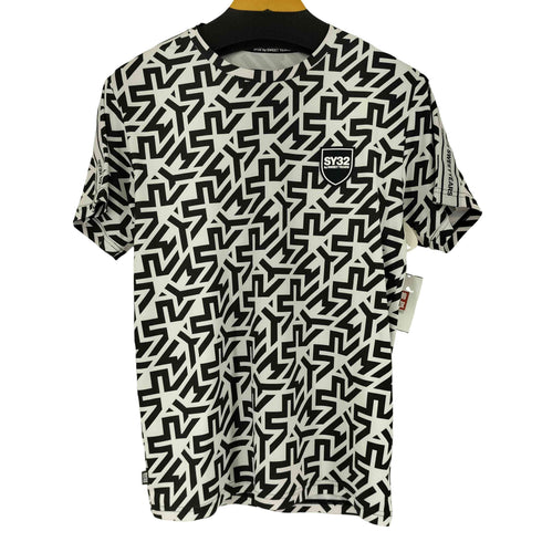 エスワイサーティトゥー SY32 by SWEET YEARS 総柄 S/S Tシャツ メンズ JPN:M