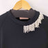 TWINSET 装飾クルーネックスウェット パール レディース import:XS