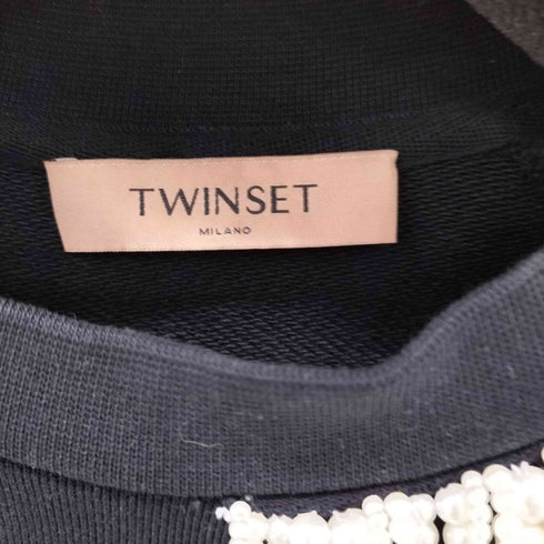 TWINSET 装飾クルーネックスウェット パール レディース import:XS