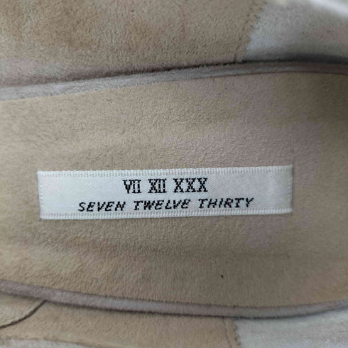 セブントゥエルブサーティ VII XII XXX SEVEN TWELVE THIRTY スエードヒールパンプス レディース JPN:23.5
