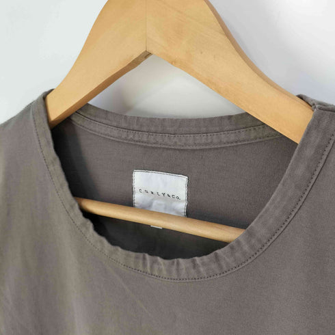 カーリー CURLY&Co ラウンドカット 無地Tシャツ メンズ JPN:2