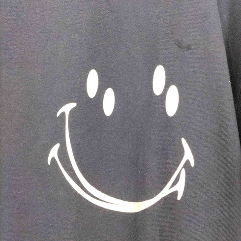 NOT FOUND DARKSIDEPARADISE81 スマイルプリント半袖Tシャツ メンズ