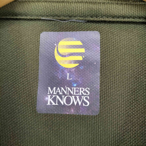MANNERS KNOWS プリントポロシャツ メンズ JPN:L
