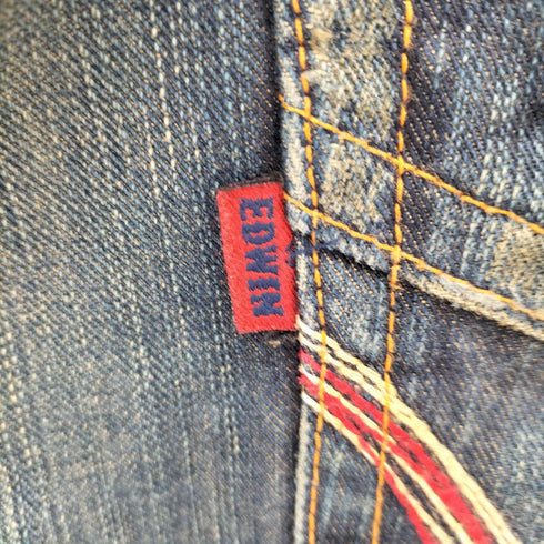 エドウィン EDWIN 503 ダメージ加工 ハーフデニムパンツ メンズ 30