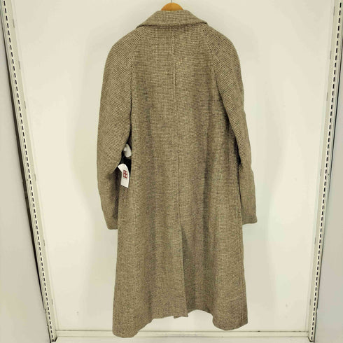 60S Harris Tweed Sieller ミックスカラー ピッチチェック ツイード ロング チェスター コート メンズ