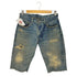 シュガーケーン SUGAR CANE ダメージ加工 デニムショーツ メンズ W32 L34