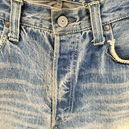 シュガーケーン SUGAR CANE ダメージ加工 デニムショーツ メンズ W32 L34