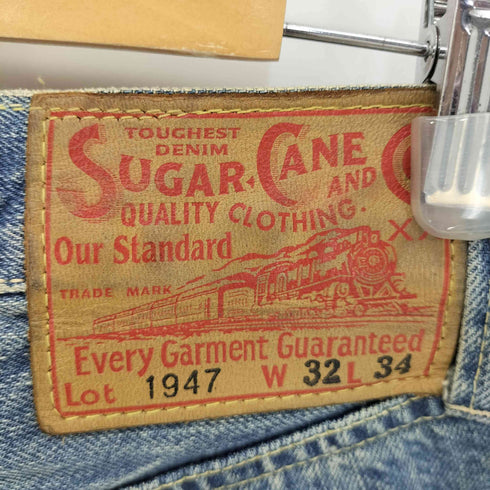 シュガーケーン SUGAR CANE ダメージ加工 デニムショーツ メンズ W32 L34