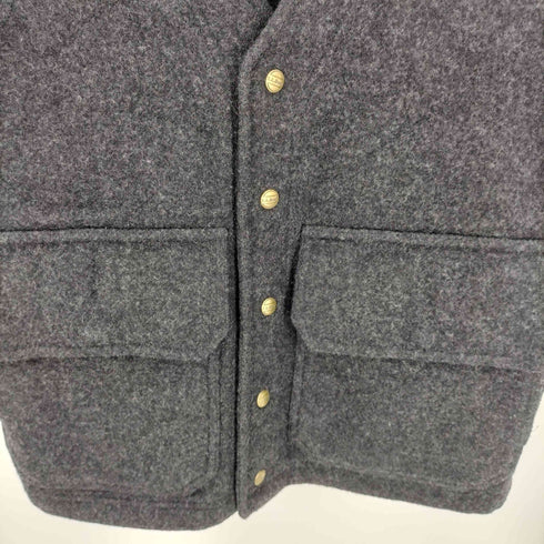 エルエルビーン L.L.Bean 90-00S トルコ製 ロゴ刻印ボタン ウールナイロン ハンティングベスト ジレ メンズ import:S