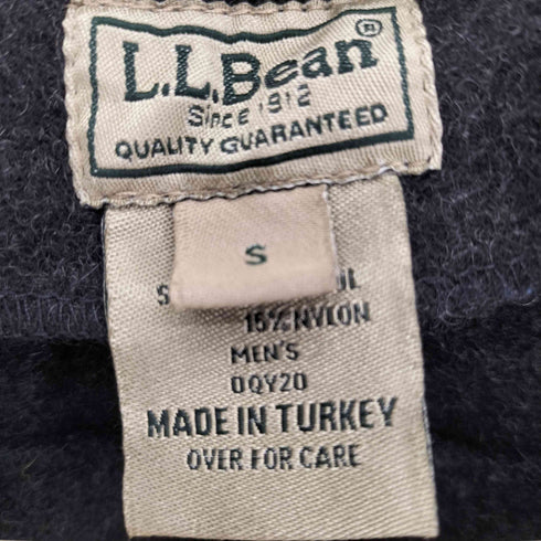 エルエルビーン L.L.Bean 90-00S トルコ製 ロゴ刻印ボタン ウールナイロン ハンティングベスト ジレ メンズ import:S