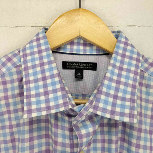 バナナリパブリック BANANA REPUBLIC ブロックチェック レギュラーカラーL/S シャツ メンズ JPN:XL