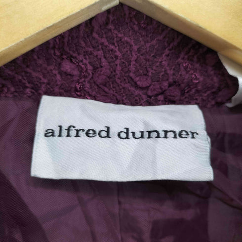 アルフレッドダナー ALFRED DUNNER スパンコールノーカラージャケット レディース 18