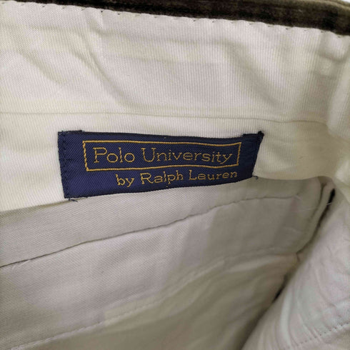 ポロバイラルフローレン Polo by RALPH LAUREN 80S Polo University Brittons ロケットTALONジップ コインポケット ブーツカット コーデュロイパンツ メンズ
