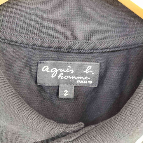アニエスベーオム Agnes b.homme レザール刺繍 ポロシャツ メンズ JPN:2