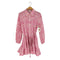 ザラ ZARA PINK PRINTED MINI DRESS シャツワンピース レディース import:XL