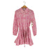 ザラ ZARA PINK PRINTED MINI DRESS シャツワンピース レディース import:XL