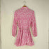 ザラ ZARA PINK PRINTED MINI DRESS シャツワンピース レディース import:XL