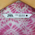 ザラ ZARA PINK PRINTED MINI DRESS シャツワンピース レディース import:XL