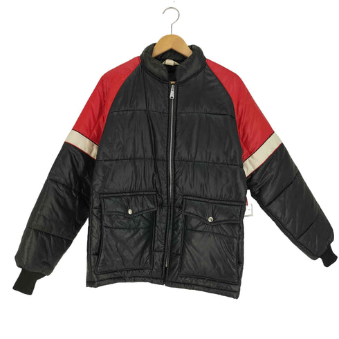 チャンピオンプラグ CHAMPION PLUG 70S オフィシャルレーシングアパレル YKKジップ デカジッパー スイッチングアームカラー 中綿ナイロンジャケット メンズ import:M