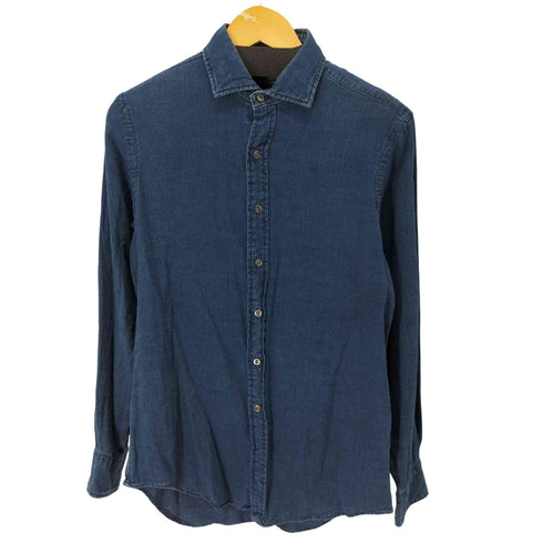 ポロラルフローレン POLO RALPH LAUREN インディゴ染め プレーンシャツ メンズ import:S