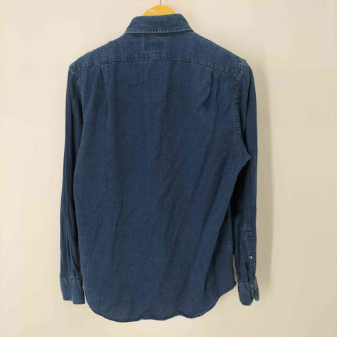 ポロラルフローレン POLO RALPH LAUREN インディゴ染め プレーンシャツ メンズ import:S