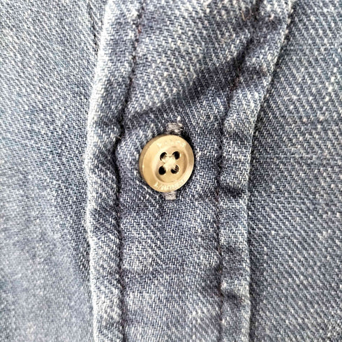 ポロラルフローレン POLO RALPH LAUREN インディゴ染め プレーンシャツ メンズ import:S
