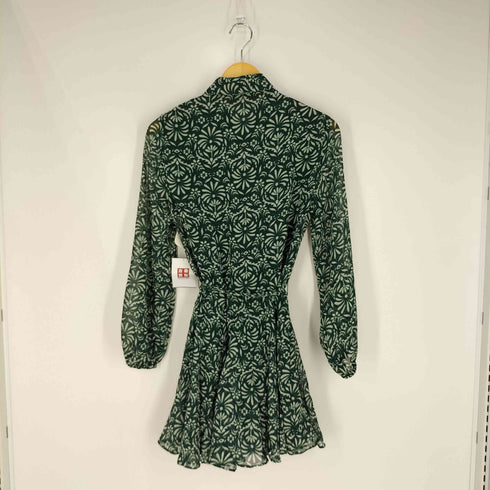 ザラ ZARA PRINTED DRESS プリント シャツワンピース レディース import:XS