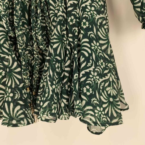 ザラ ZARA PRINTED DRESS プリント シャツワンピース レディース import:XS
