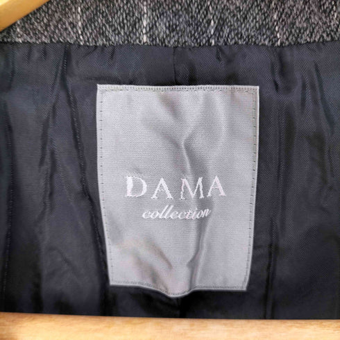 ダーマコレクション DAMA collection プリーツ加工2Bストライプジャケット レディース import:L L