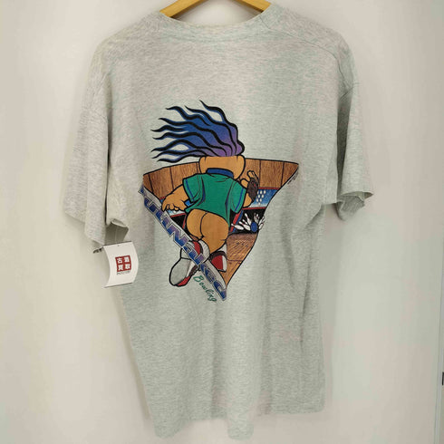 フルーツオブザルーム FRUIT OF THE LOOM 90S USA製 BUTT NAKED BOWLING シングルステッチ S/S Tシャツ メンズ JPN:XL