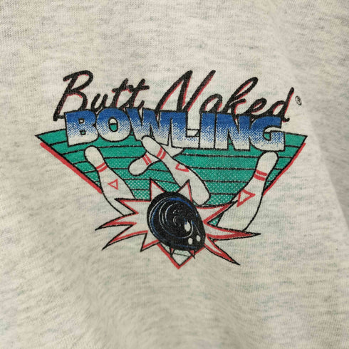 フルーツオブザルーム FRUIT OF THE LOOM 90S USA製 BUTT NAKED BOWLING シングルステッチ S/S Tシャツ メンズ JPN:XL