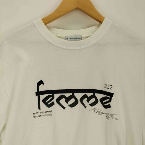メゾンスペシャル MAISON SPECIAL FEMME プリントTシャツ レディース FREE
