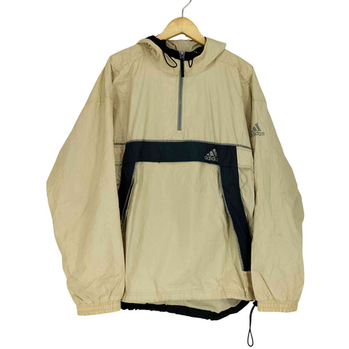 アディダス adidas 90~00S 万国旗タグ リップストップナイロンアノラックパーカー メンズ import:L