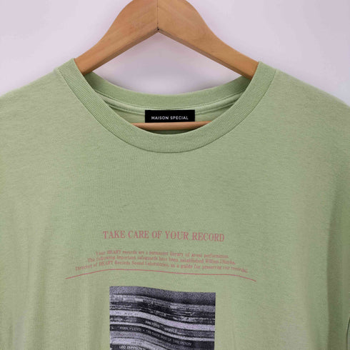 メゾンスペシャル MAISON SPECIAL Record Photo Print T-shirt レディース FREE