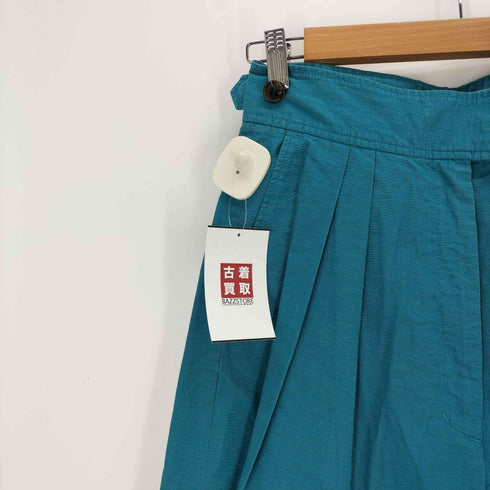 メゾンスペシャル MAISON SPECIAL コットン ナイロン 2タックワイドパンツ レディース 38