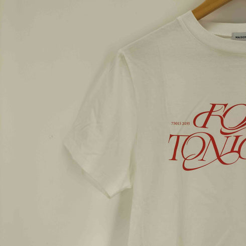 メゾンスペシャル MAISON SPECIAL FOR TONIGHT Logo T-shirt レディース FREE