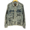 ザラ ZARA クラッシュペインティングデニムジャケット メンズ import:L
