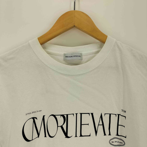 メゾンスペシャル MAISON SPECIAL CMORTIEVATEロゴTEE レディース FREE